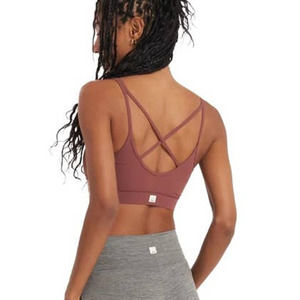 Vuori Mindset Bra in Cedar EUC No Pads See Measurements